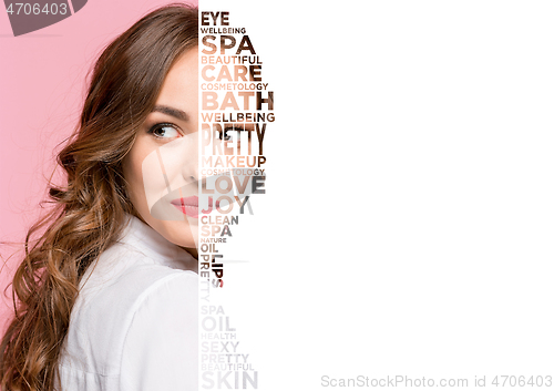 Image of Beauty woman face portrait with perfect skin