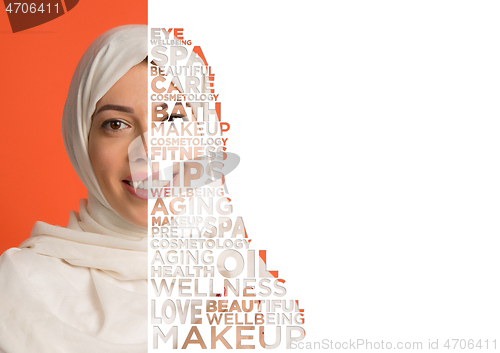 Image of Beauty woman face portrait with perfect skin