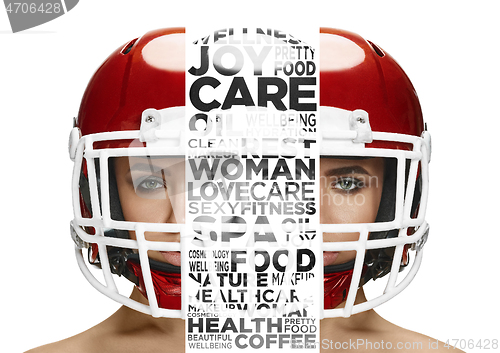 Image of Beauty woman face portrait with perfect skin