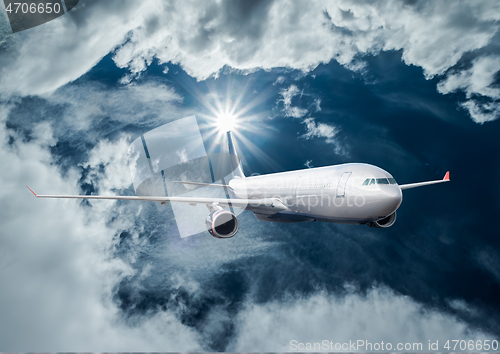 Image of Passenger Airliner in the sky