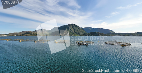 Image of Farm salmon fishing in Norway