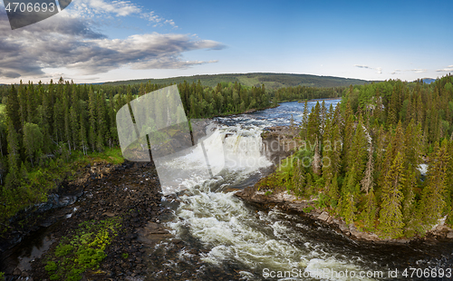 Image of Ristafallet waterfall in the western part of Jamtland is listed 