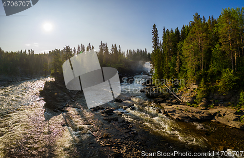 Image of Ristafallet waterfall in the western part of Jamtland is listed 