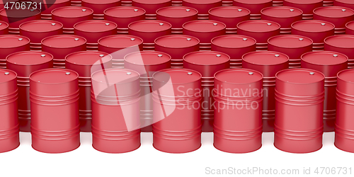 Image of Many oil barrels