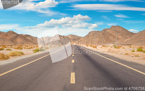 Image of Road in egyptian desert