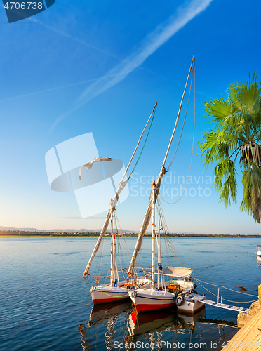 Image of The sailboat in Aswan