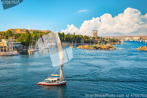 Image of Felucca on the Nile River