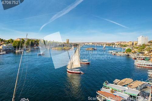 Image of Nile and boats