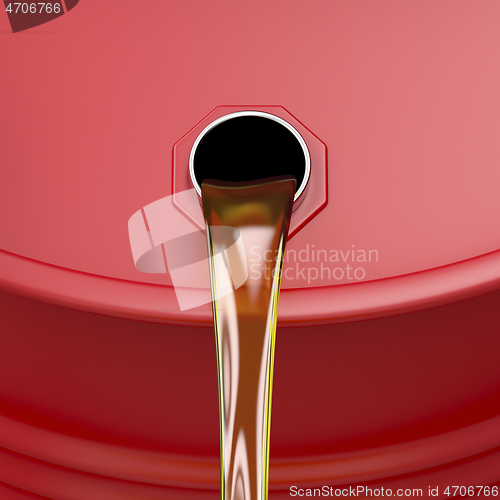 Image of Pouring motor oil