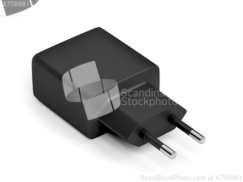 Image of Black smartphone charger