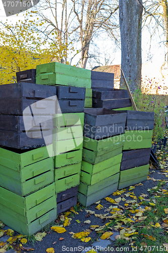 Image of Stacked Boxes Crates