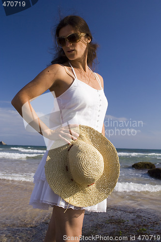 Image of woman at the beach