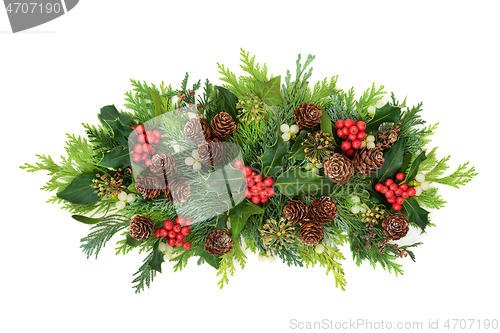 Image of Beautiful Winter Christmas and New Year Arrangement