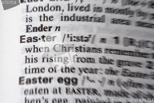 Image of Easter word