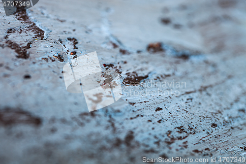 Image of Texture of the concrete wall. Blue and black colors.