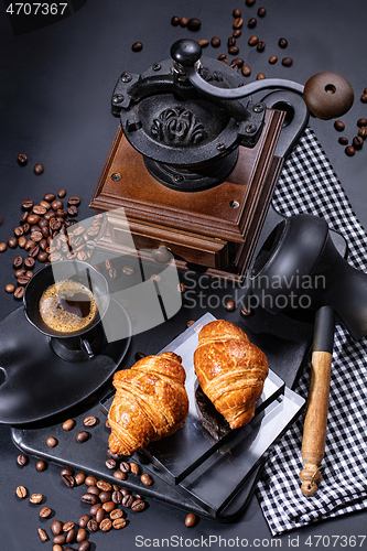 Image of Coffee Mill And Pastry