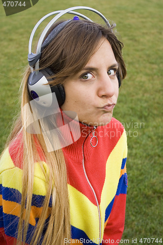 Image of enjoying music outdoor