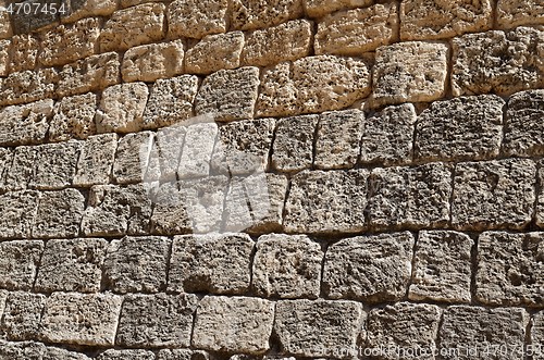 Image of Ancient stone wall texture