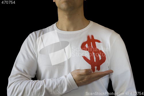 Image of Holding the dollar