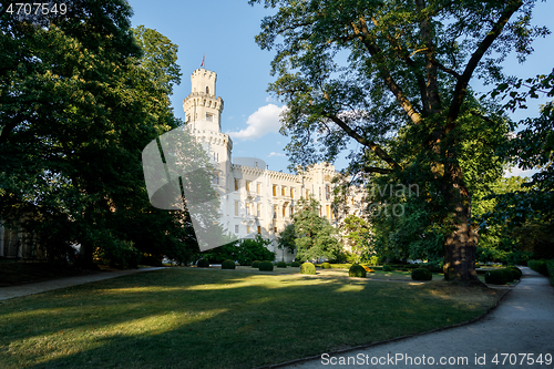 Image of Czech Republic - white castle Hluboka nad Vltavou