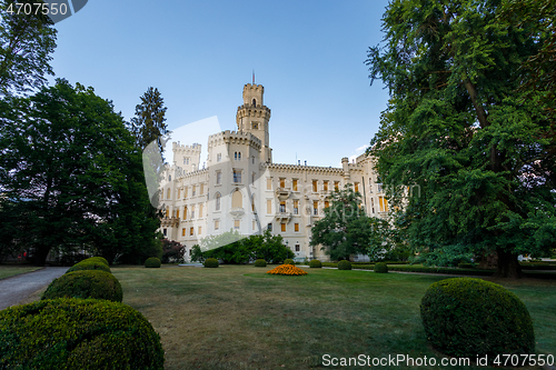 Image of Czech Republic - white castle Hluboka nad Vltavou