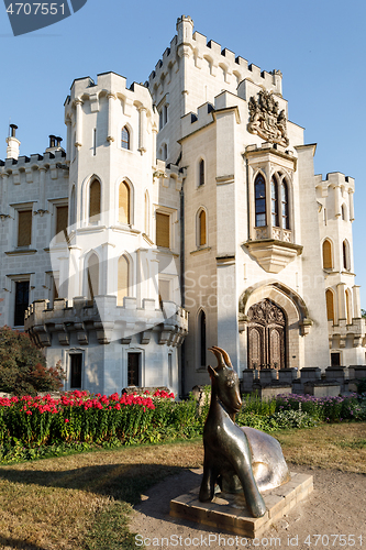 Image of Czech Republic - white castle Hluboka nad Vltavou