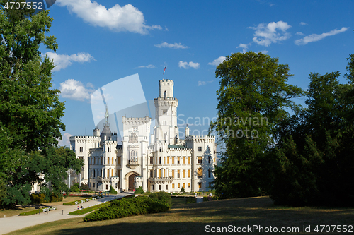 Image of Czech Republic - white castle Hluboka nad Vltavou