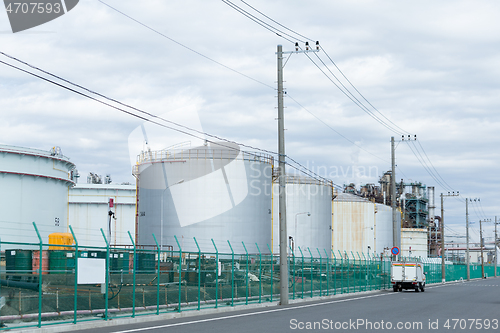 Image of Oil tank in industrial plant