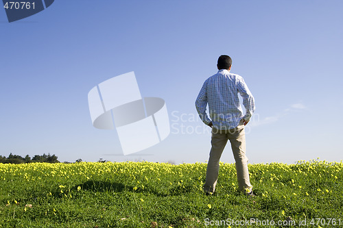 Image of Man in the field