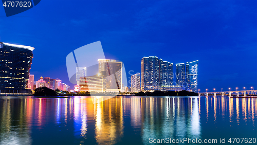 Image of Macau city at night