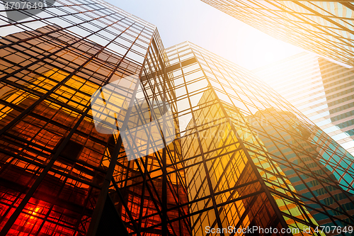 Image of Modern office building to the sky