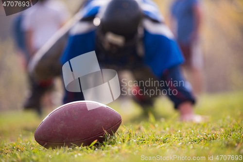 Image of american football player in action