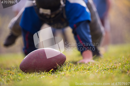 Image of american football player in action