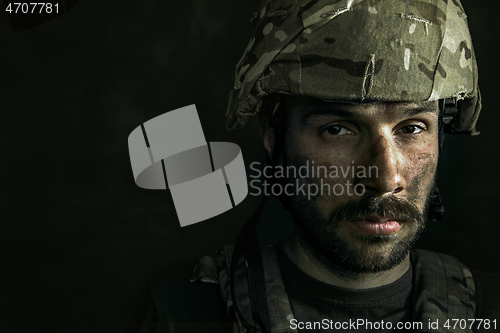 Image of Portrait of young male soldier