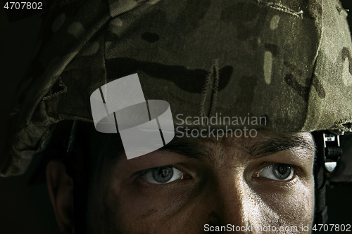 Image of Portrait of young male soldier