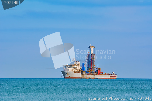 Image of Drill Ship in Black Sea