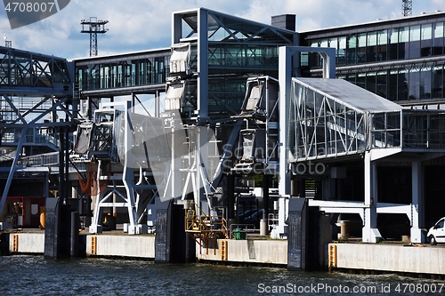 Image of passenger ferry terminal in central port of Helsinki