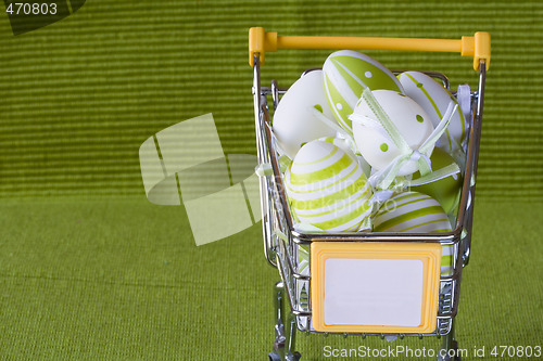 Image of Shopping cart for Easter