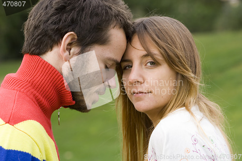 Image of Romantic couple outdoor
