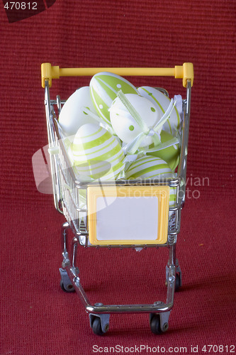 Image of Shopping cart for Easter
