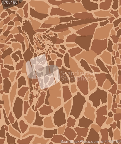 Image of Art Background with Giraffe