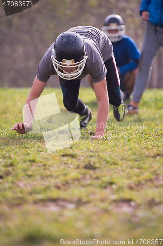 Image of american football player in action