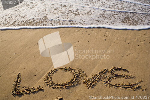 Image of Love at the beach