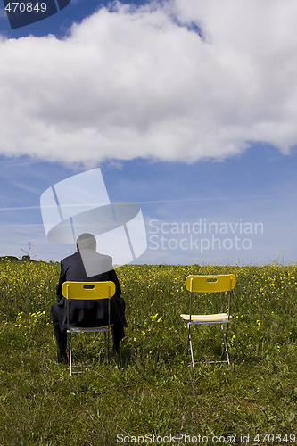Image of Waiting for his partner