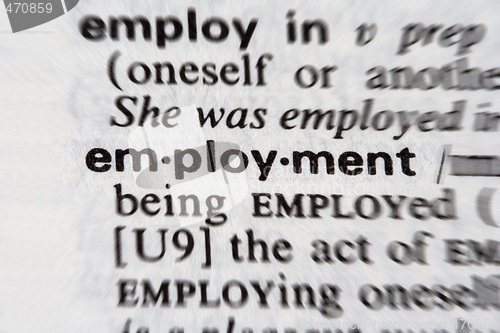 Image of Employment word