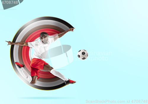 Image of Professional african football soccer player