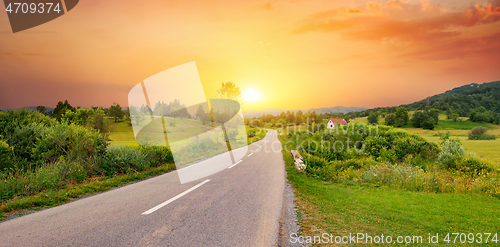 Image of Mountain road in montenegro