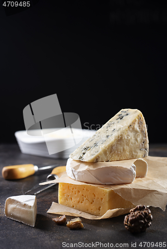 Image of Different types of cheese