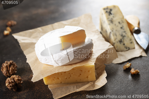 Image of Different types of cheese