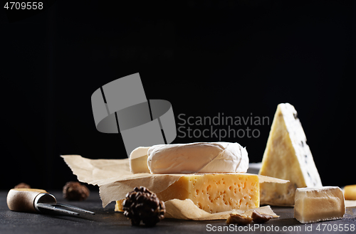 Image of Different types of cheese